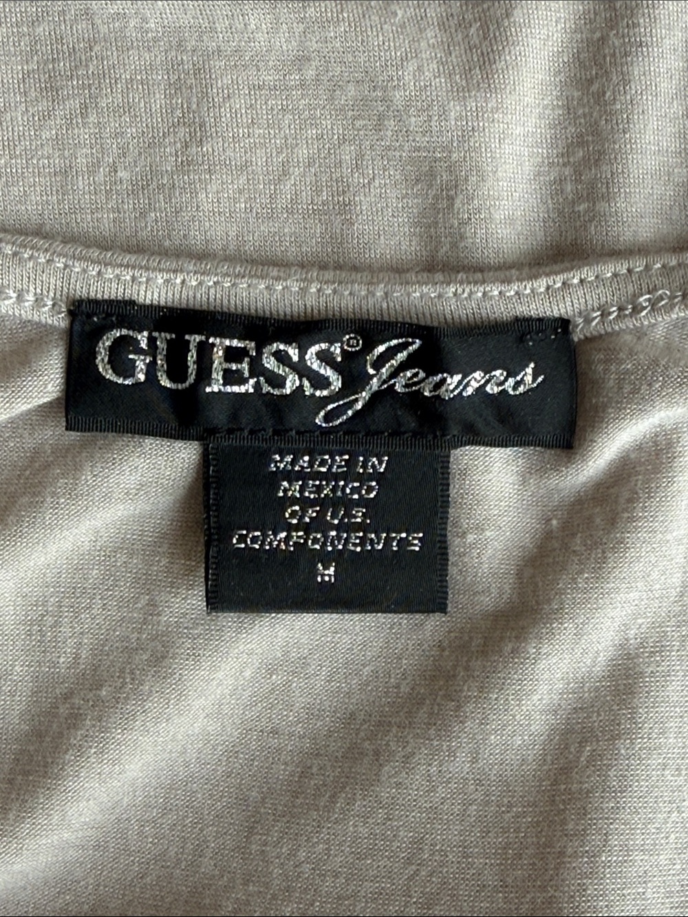 Guess Beige Taupe Skull Graphic Tee Open Back Cap Butterfly Sleeves Mini Dress-M - Picture 6 of 7